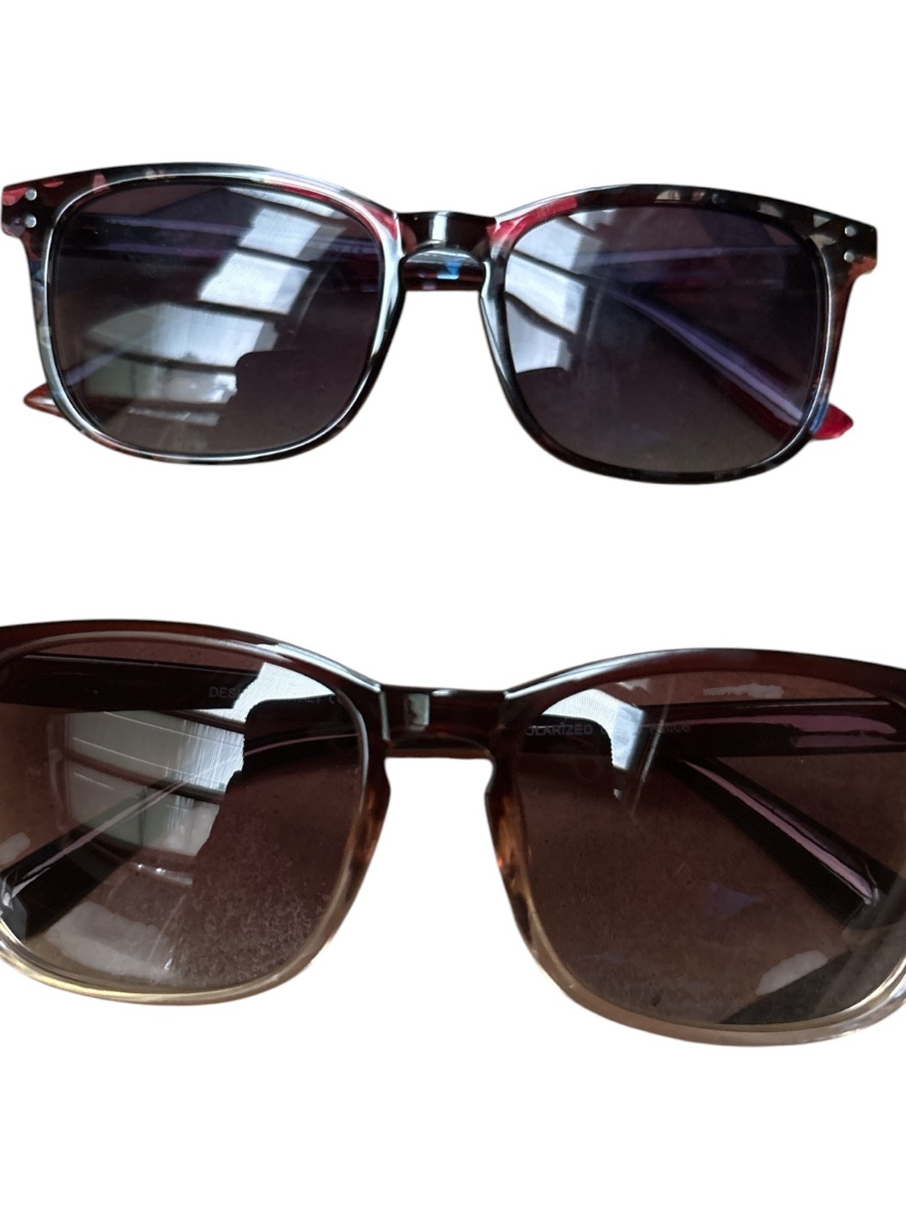 2 Pack Polarized Sunglasses for Women Classic Retro UV400 Protection